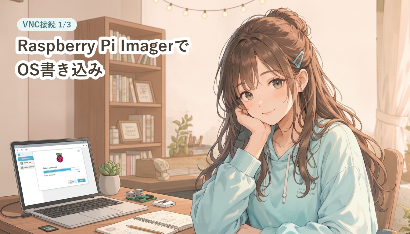 Raspberry Pi ImagerでOSをSDカードに書き込む手順 1/3